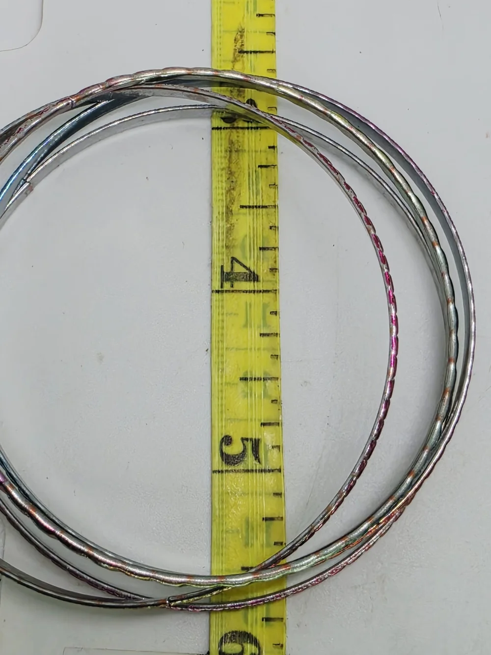 Vintage Thin Dainty Pride Rainbow Stacking Bangle Set Bracelets Lot Of 4 8.5